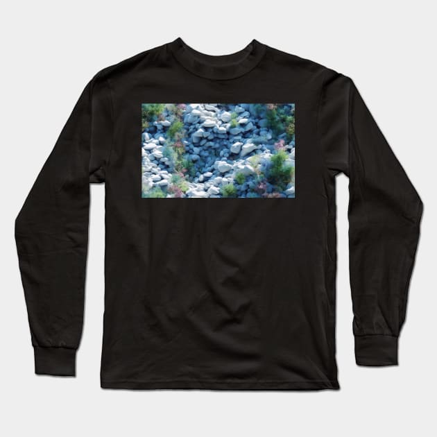 Seamless Swirling Worlds XXIV Long Sleeve T-Shirt by newdreamsss